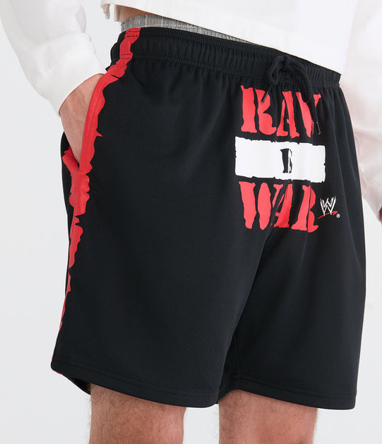 Aeropostale WWE Raw Is War Mesh Shorts Multi Large 4