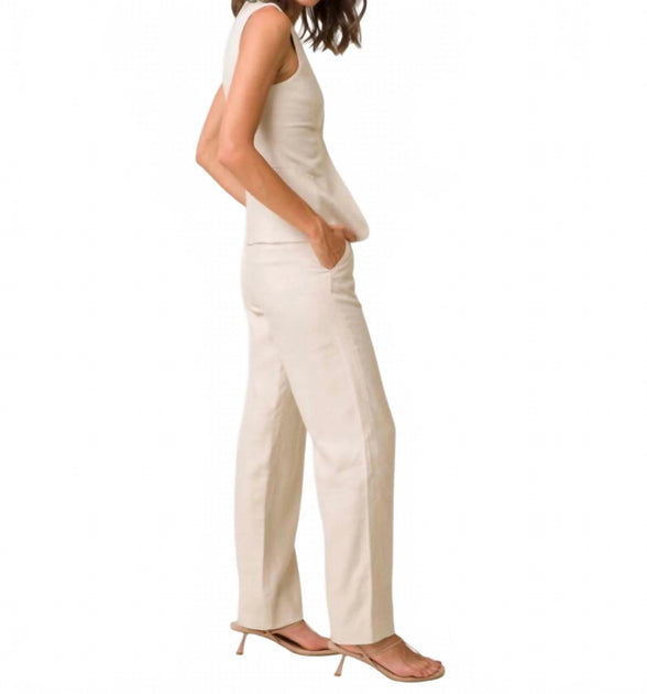 line and dot Jaymes Hosenbeinweite Beige Small 3