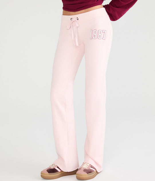 Aeropostale 1987 Sweatpants Pink Medium 3