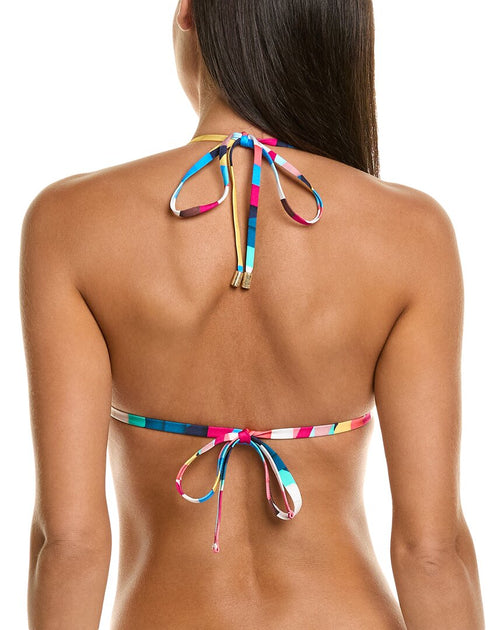 La Blanca Slice Halter Bra Bikini Top Multi US 10 3