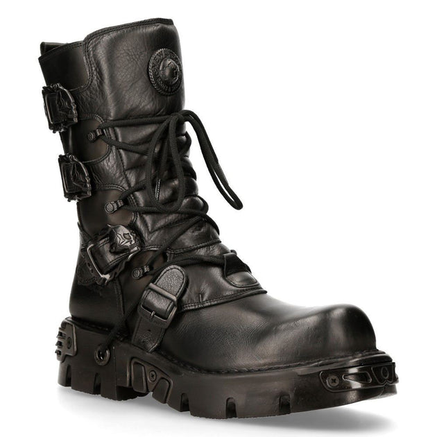 New Rock 391-S18 Mid-Calf Boots Black EU 43 2