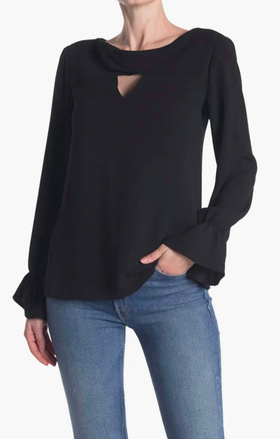Trina Turk Ayako Top Black Small 2
