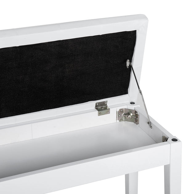 Streamdale Duet Piano Bench White 3