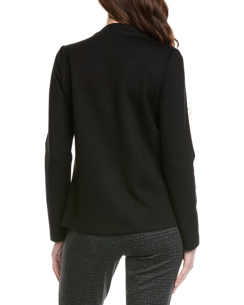 Joseph Ribkoff Solid Drape Jacket Black US 8 3