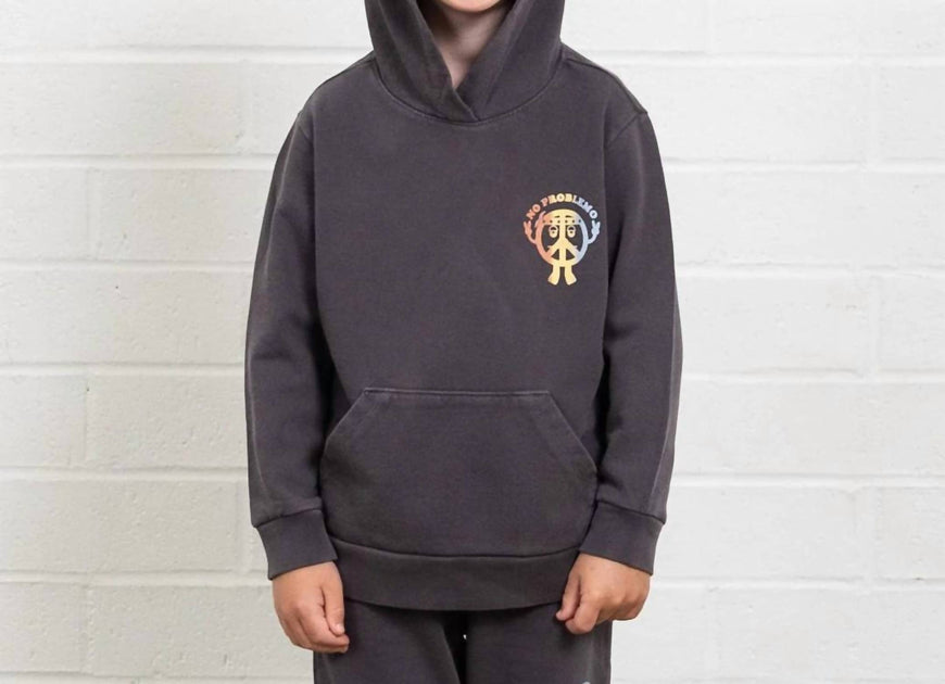Tiny Whales No Problemo Hoodie Grey US 7 2