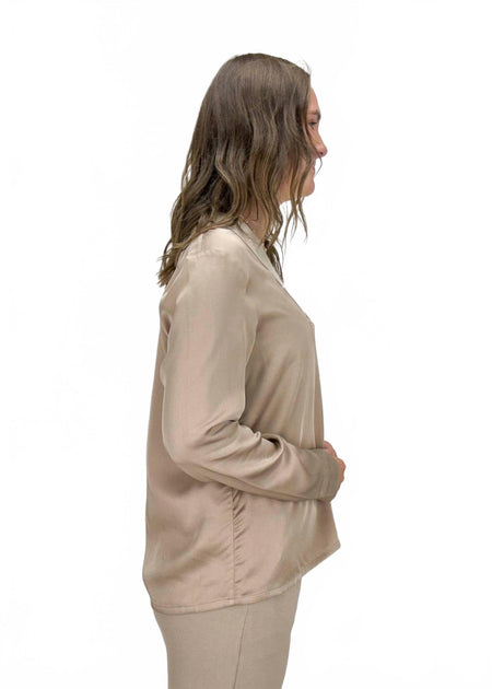 Margittes Tori V-Neck Top Brown EU 36 3