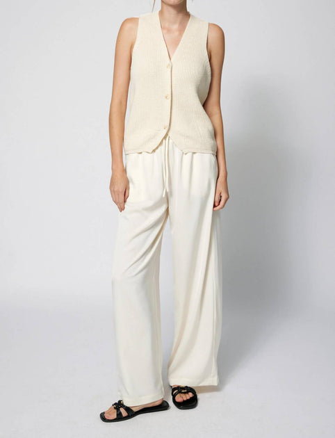 Amanda Maria Knit Sweater Vest Ivory Medium 3