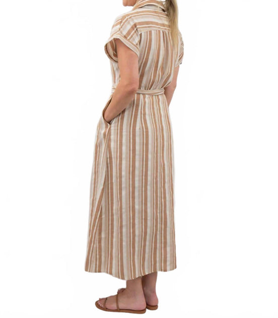 FATE Robe Maxi en Lin Ceinturée 4