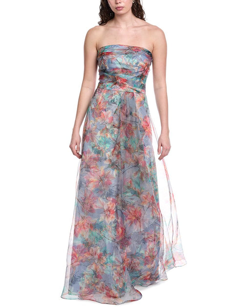 Rene Ruiz Organza Printed Gown Multi US 16 2