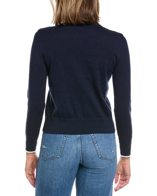 Hannah Rose Seahorse Sweater Blue XLarge 4