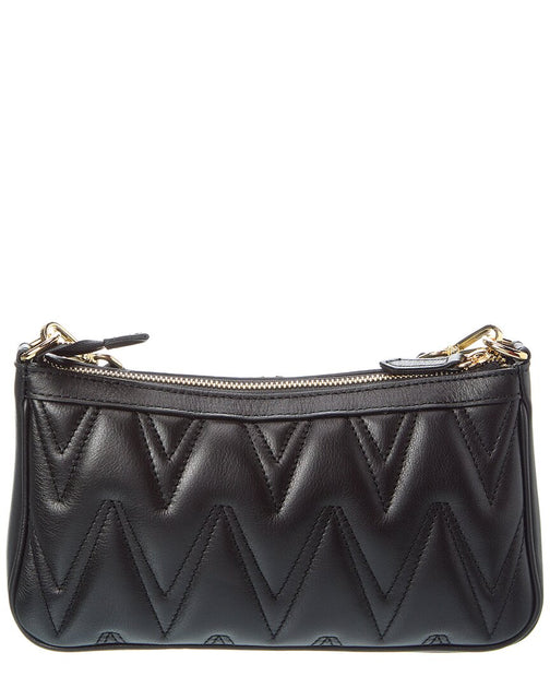 Valentino by Mario Valentino Jeanette Diamond Leather Shoulder Bag