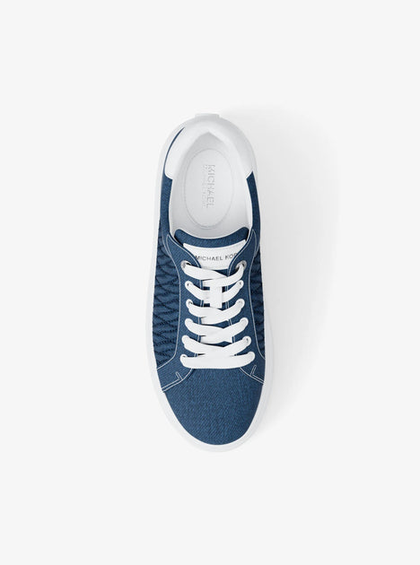 Michael Kors Romey Matelasse Denim Platform Sneaker Blue US 6 2