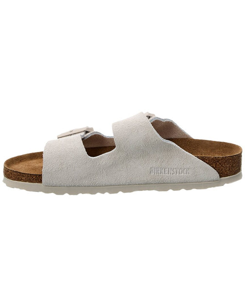 サンダル BIRKENSTOCK ARIZONA BS SUEDE FLAT SANDALS (NARROW FIT) Birkenstock Arizona BS Narrow Fit Suede Sandal, 41, Green