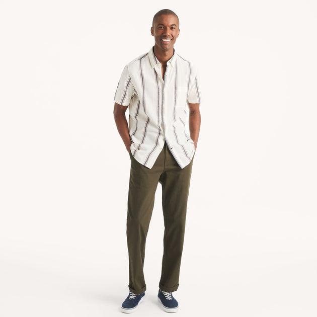 Pantalon Twill Classic Fit Nautica Gris 36x30 2