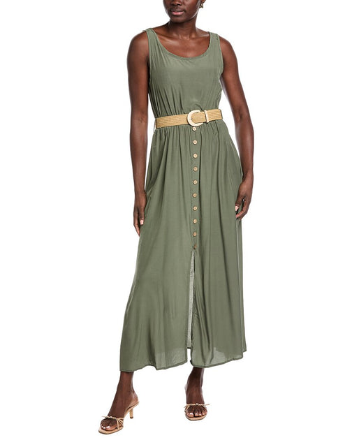 Anna Kay Saratoga Maxi Dress Green Large 2