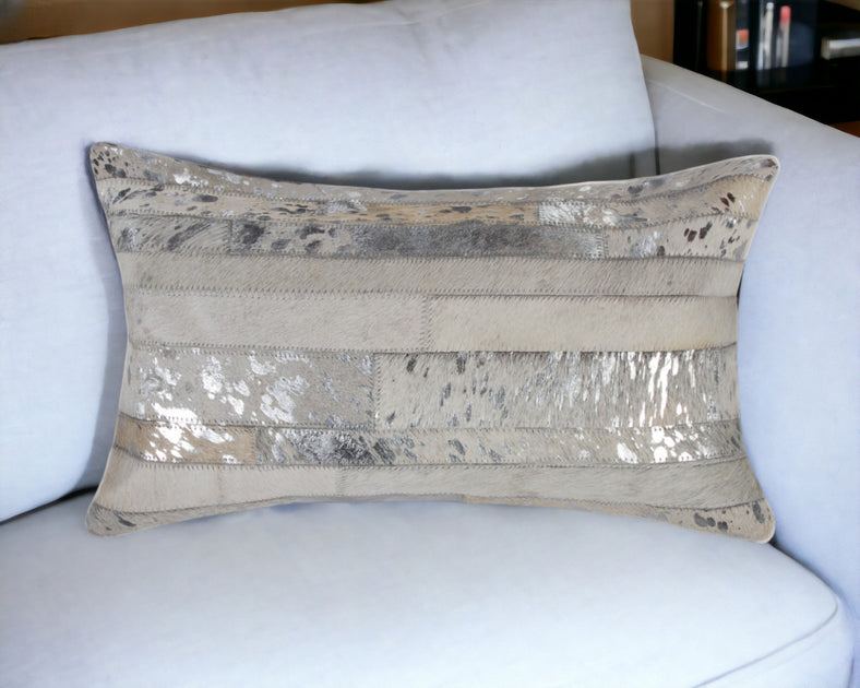 Hivvago Lumbar Throw Pillow Gray 30x50 cm 2