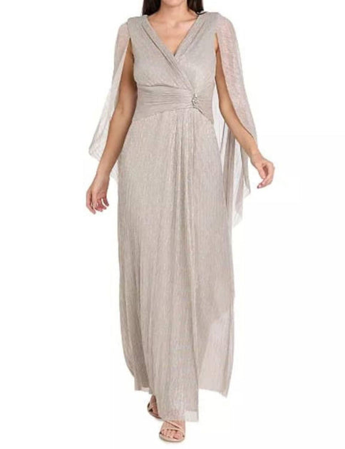R & M Richards Maxi Dress Beige US 6 2