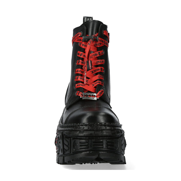 New Rock WALL126CCT-C1 Boots Leather Platform Gothic Orange EU 41 4