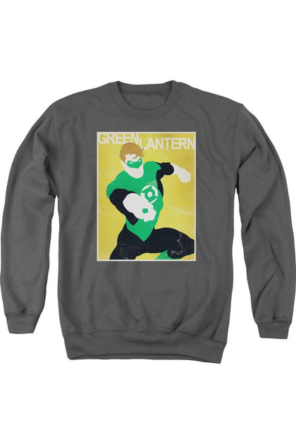 Gildan DC Comics Simple Gl Poster Crewneck Sweatshirt Grau Medium 2