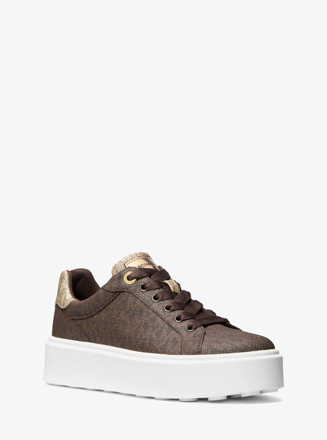 Michael Kors Romey Platform Sneaker Brown US 7.5 4