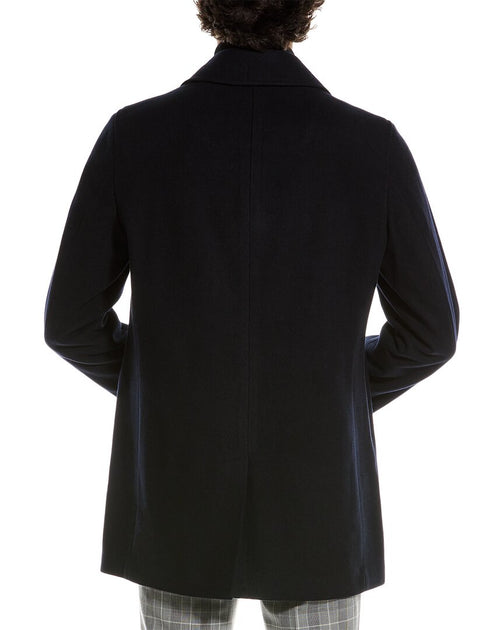 Cole Haan Wool-Blend Coat Black Large 3