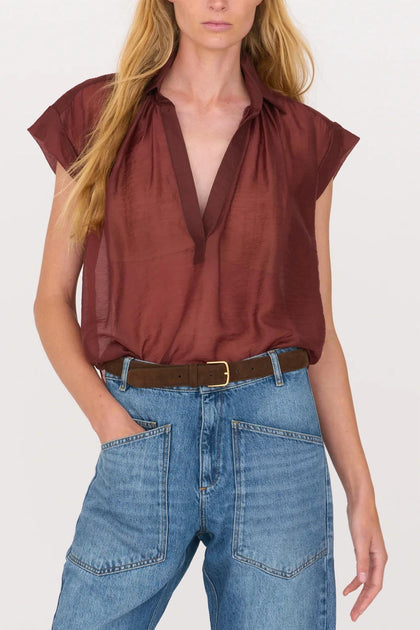 SECULAR Trinity Button Top Red Large 2