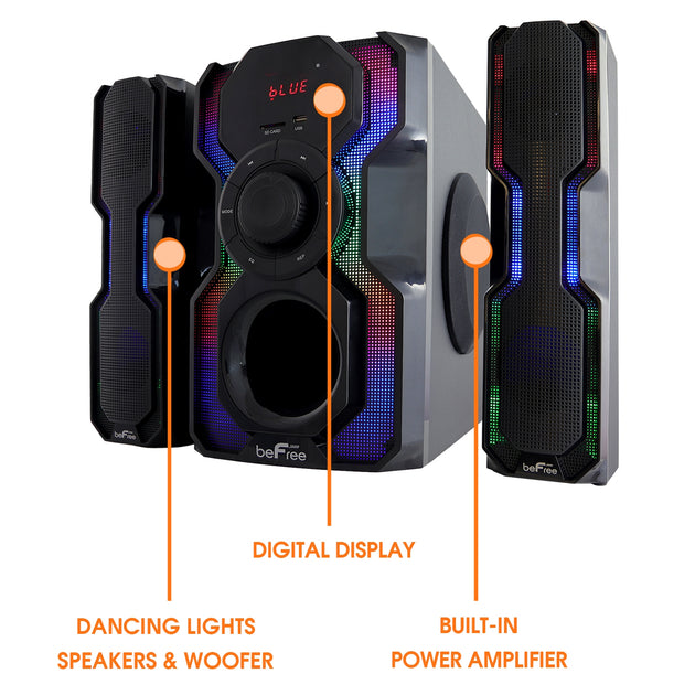 beFree Sound Système d'enceintes Bluetooth 2.1 Canaux Noir 4