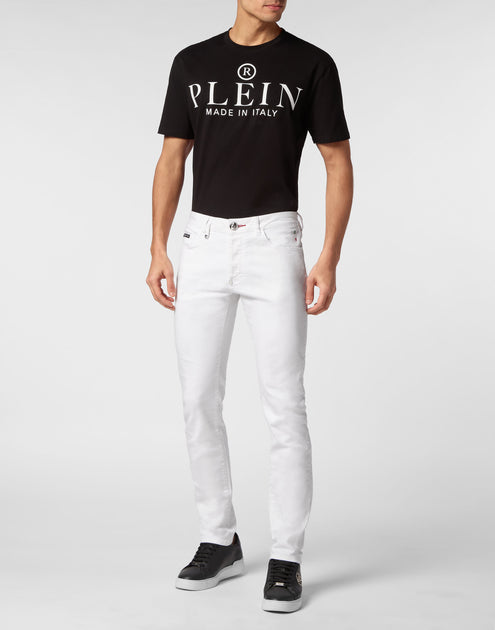 Philipp Plein Pantalons Jean Super Straight Cut Blanc 36 3