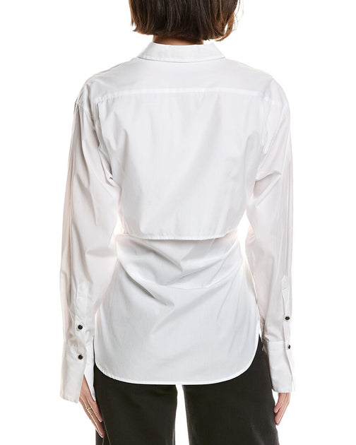 rag & bone Eve Poplin Shirt White XS 3