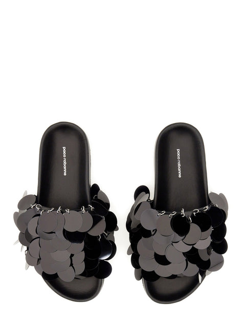 Paco Rabanne Sparkle Sandals Black US 7 3