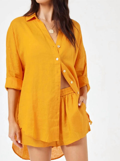 L Space Rio Tunic Top Yellow XSmall/Small 2