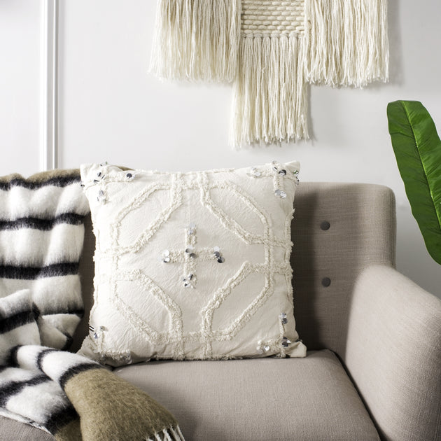Safavieh Daphne Pillow Ivory 2