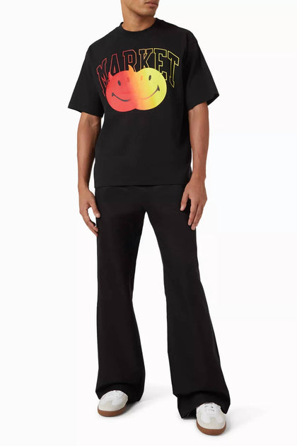 MARKET Smiley Good Evil T-Shirt Schwarz Medium 3