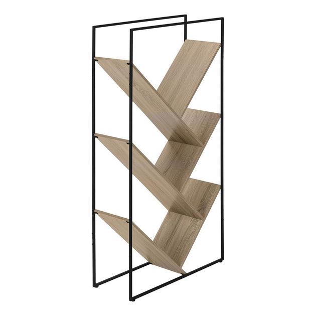 Monarch 5-Tier Bookshelf Brown Laminate 2