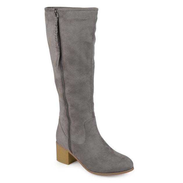 Journee Collection Sanora Riding Boots Grey US 11 2