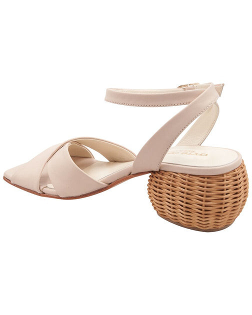 Andre Assous Winona Leather Sandal Ivory US 10 3