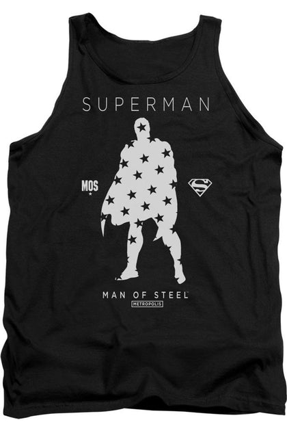 Gildan Superman Star Silhouette Tank Top Black Medium 2