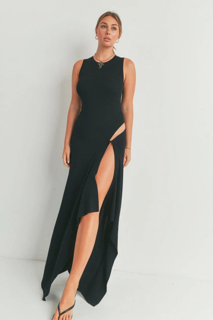 TRUEDAMES Maxi Dress Black Medium 4