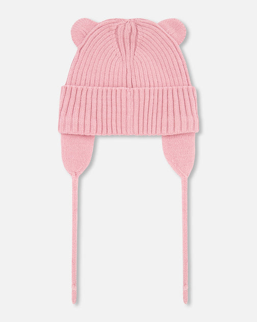 Deux par Deux Baby Knit Hat Pale Pink 18-24 Months 4