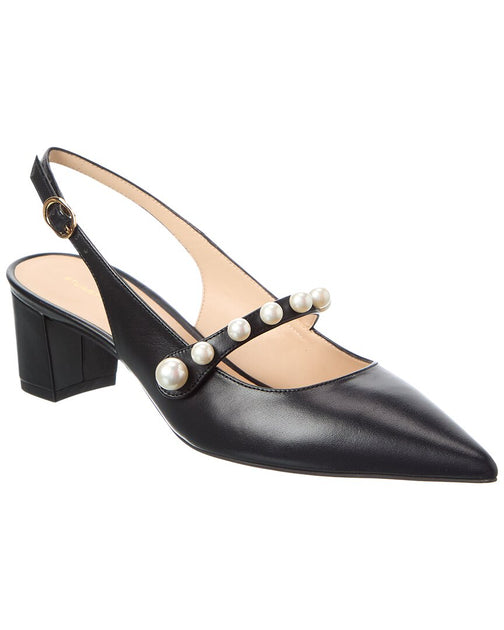 Stuart Weitzman Pia Mary Jane Slingback Pump Black US 6.5 2