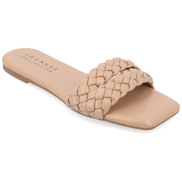 Journee Collection Sawyerr Sandals Beige US 7 2