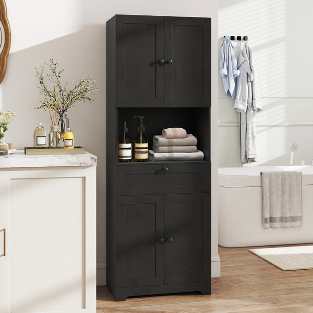Hivvago Floor Storage Cabinet White 5