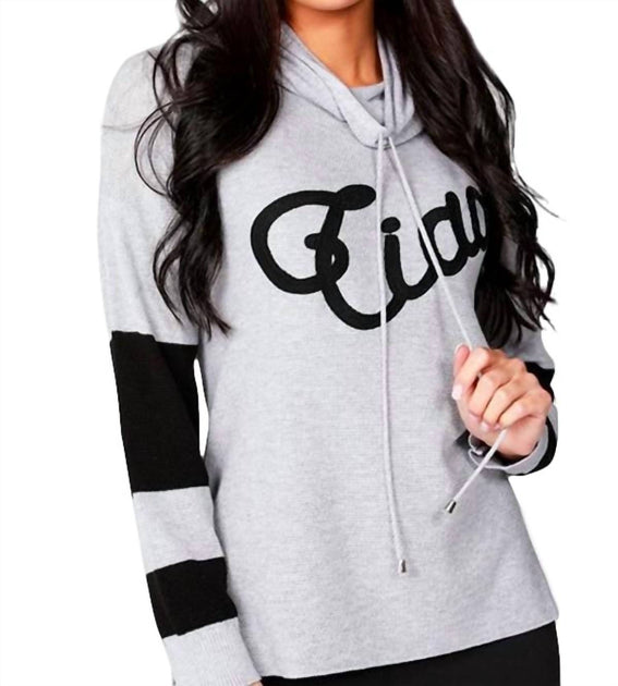 ANGEL Ciao Crew Neck Sweater Grey Large 2