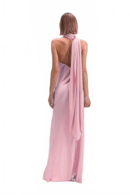 Fore Collection Don't Call Me Baby Slip Maxi Dress Pink Large 3