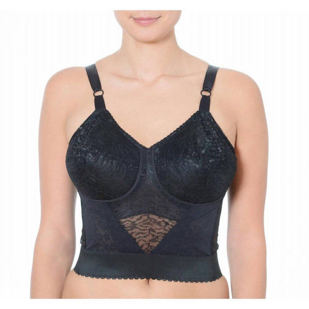 Rago Lacette Longline Wireless Expandable Cup Bra Grey 48C 2