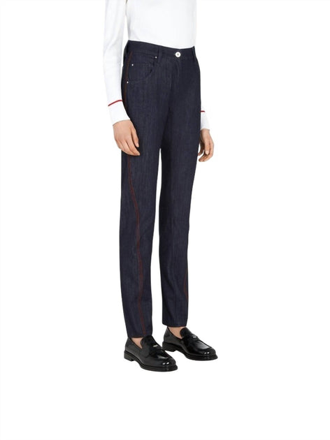 Salvatore Ferragamo Women's 5 Pocket Trouser Blue 44 3