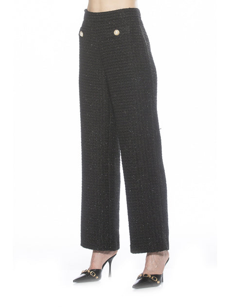 Alexia Admor Jaden Tweed Pants White US 6 3