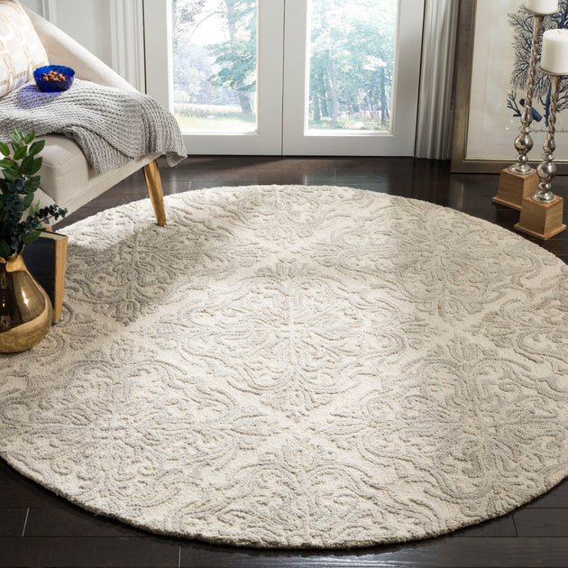Safavieh Blossom BLM103 Area Rug Ivory/Grey 4