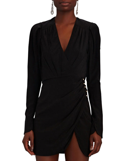 Jonathan Simkhai Leilani Stretch Long Sleeve Mini Dress Black US 2 2