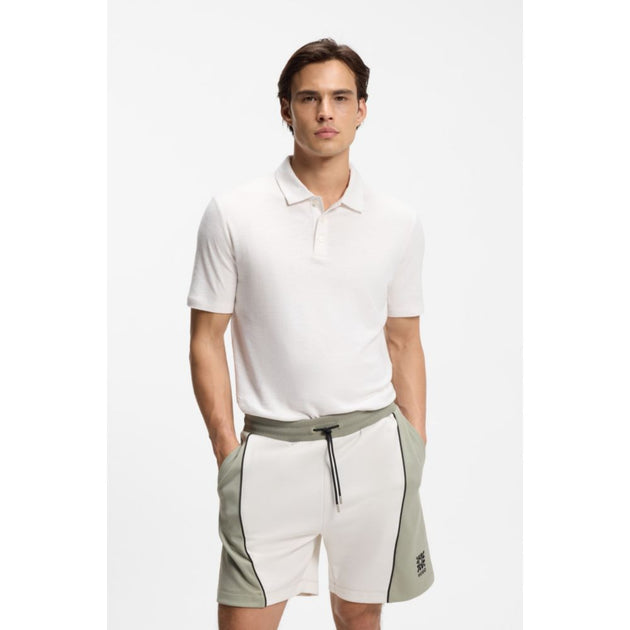 Hugo Boss Slub-interlock Polo Shirt Beige Small 4